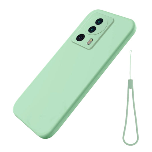 For Xiaomi 13 Lite / 12 Lite NE Pure Color Liquid Silicone Shockproof Phone Case(Green) - 13 Lite Cases by buy2fix | Online Shopping UK | buy2fix