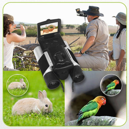 DT10 10x25 2 inch LCD Screen 2.5K Binocular Telescope Digital Camera(Silver Black) - Binoculars by buy2fix | Online Shopping UK | buy2fix