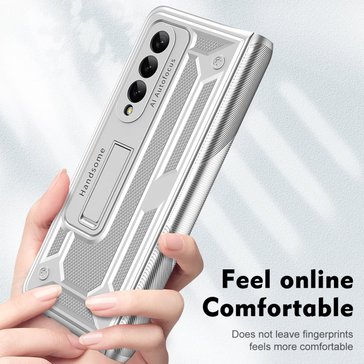 For Samsung Galaxy Z Fold2 5G integrated Shockproof Phone Case with Hinge(Silver) - Galaxy Phone Cases by buy2fix | Online Shopping UK | buy2fix