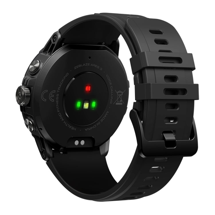 Zeblaze Ares 3 1.52 inch IPS Screen Smart Watch Supports Health Monitoring / Voice Calls(Meteorite Black) -  by Zeblaze | Online Shopping UK | buy2fix