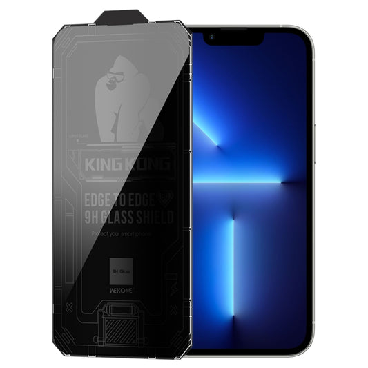 For iPhone 13 Pro WK WTP-067 King Kong Vacha 9D Curved Privacy Tempered Glass Film(Black) - iPhone 13 Pro Tempered Glass by WK | Online Shopping UK | buy2fix