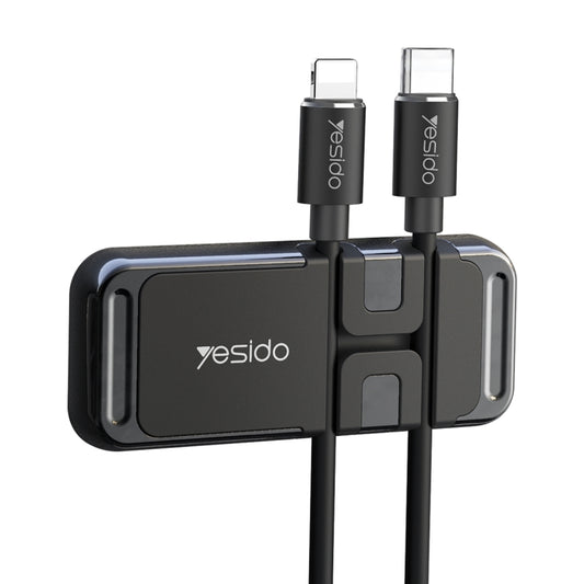 Yesido C113 Zinc Alloy Car Magsafe Magnetic Phone Holder with Cable Clip Function(Black) -  by Yesido | Online Shopping UK | buy2fix
