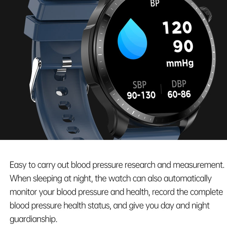 T52 1.39 inch IP67 Waterproof Silicone Band Smart Watch Supports Bluetooth Call / Blood Oxygen / Body Temperature Monitoring(Blue) - Smart Watches by buy2fix | Online Shopping UK | buy2fix