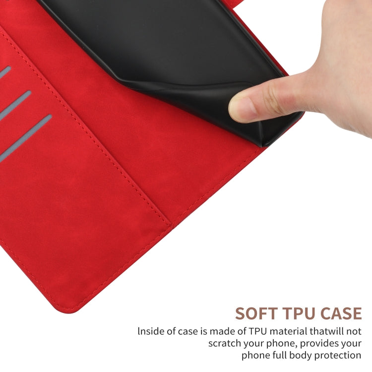 For Xiaomi 13 Pro Stitching Embossed Leather Phone Case(Red) - 13 Pro Cases by buy2fix | Online Shopping UK | buy2fix