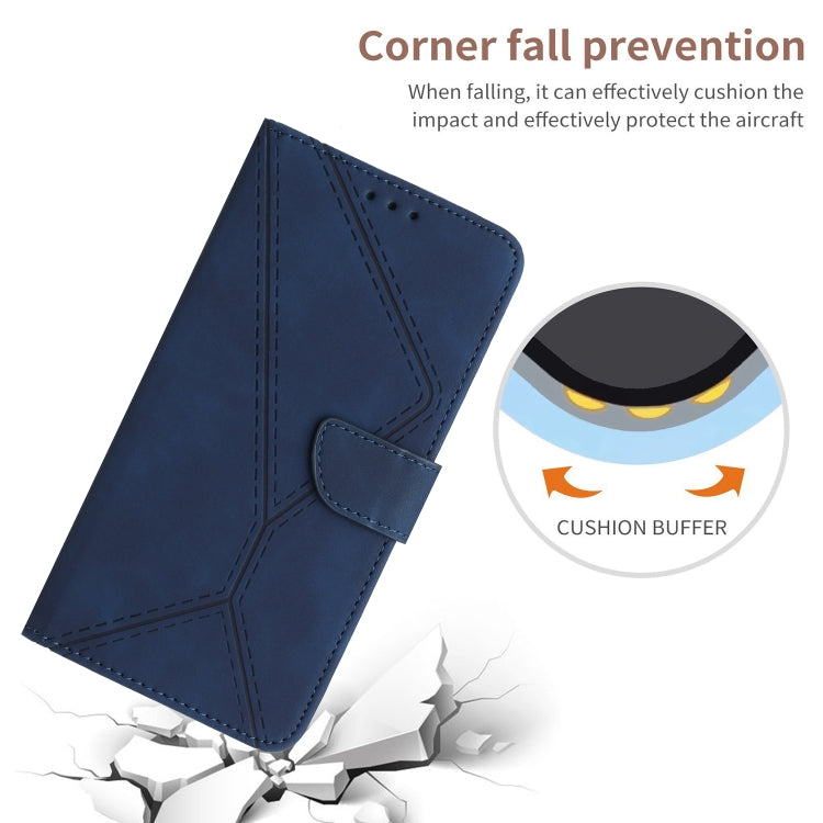 For Xiaomi 13 Pro Stitching Embossed Leather Phone Case(Blue) - 13 Pro Cases by buy2fix | Online Shopping UK | buy2fix