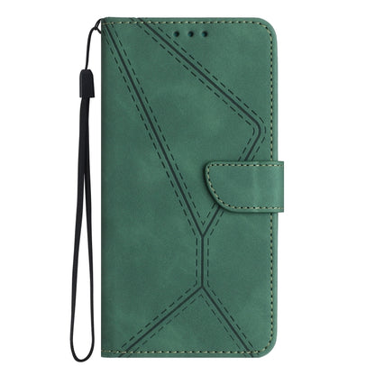 For Xiaomi Redmi Note 12 Pro+ Stitching Embossed Leather Phone Case(Green) - Note 12 Pro+ Cases by buy2fix | Online Shopping UK | buy2fix