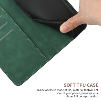 For Xiaomi Redmi 11A Stitching Embossed Leather Phone Case(Green) - Xiaomi Cases by buy2fix | Online Shopping UK | buy2fix