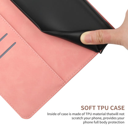 For Xiaomi Redmi A1+ / A2+ Stitching Embossed Leather Phone Case(Pink) - Xiaomi Cases by buy2fix | Online Shopping UK | buy2fix