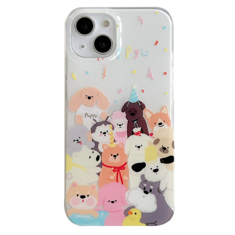 For iPhone 13 Pro IMD Cute Animal Pattern Phone Case(Dog) - iPhone 13 Pro Cases by buy2fix | Online Shopping UK | buy2fix