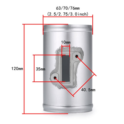 70mm XH-UN605 Car Modified Engine Air Flow Meter Flange Intake Sensor Base for Honda / Ford / Nissan - Air Intake System by buy2fix | Online Shopping UK | buy2fix