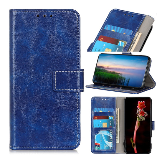 For Xiaomi Redmi Note 12S 4G Retro Crazy Horse Texture Horizontal Flip Leather Phone Case(Blue) - Xiaomi Cases by buy2fix | Online Shopping UK | buy2fix