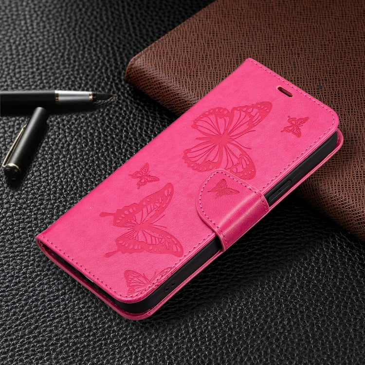 For Xiaomi Civi 3 5G Two Butterflies Embossing Leather Phone Case(Rose Red) - Xiaomi Cases by buy2fix | Online Shopping UK | buy2fix