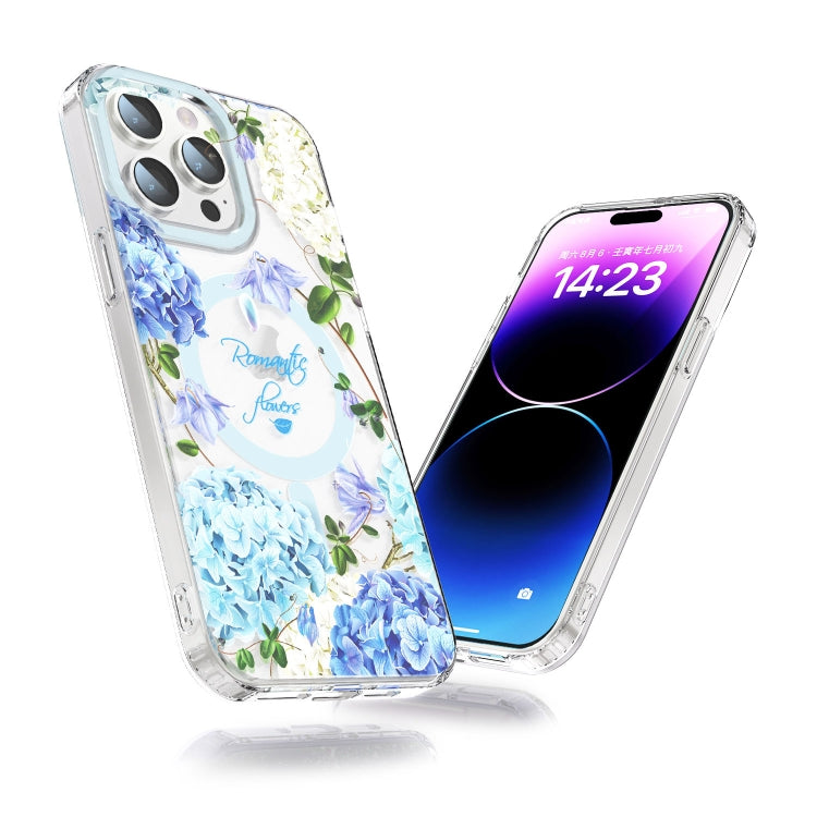 For iPhone 13 MagSafe Magnetic TPU Phone Case(Small Floral) - iPhone 13 Cases by buy2fix | Online Shopping UK | buy2fix