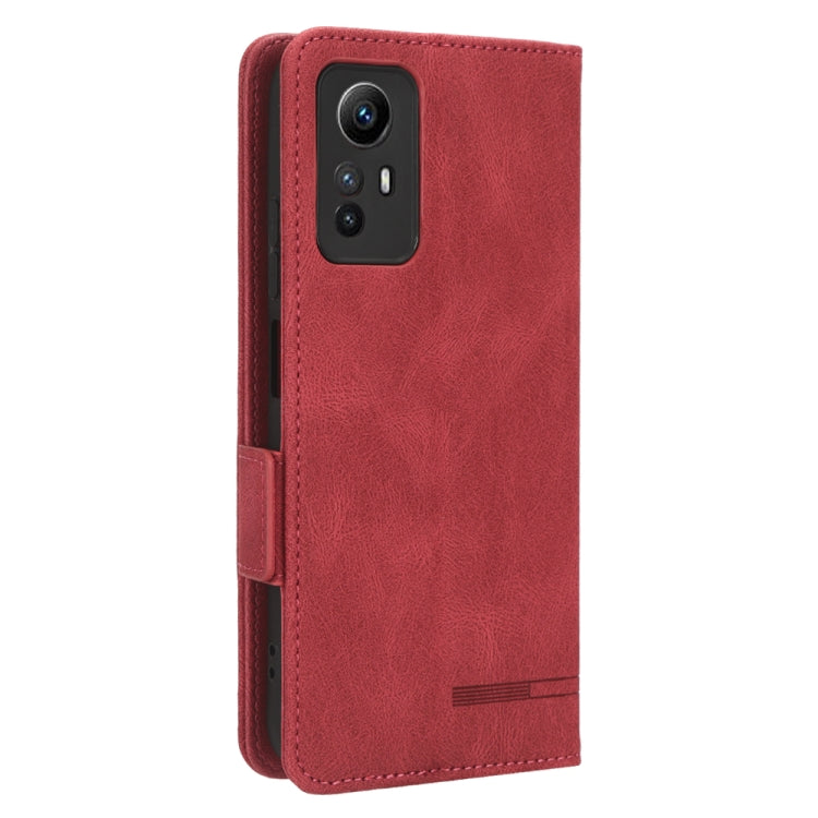For Xiaomi Redmi Note 12S 4G Magnetic Clasp Leather Phone Case(Red) - Xiaomi Cases by buy2fix | Online Shopping UK | buy2fix