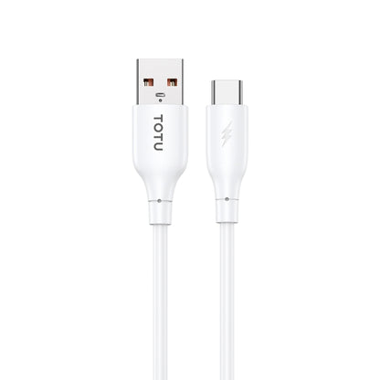 TOTU CB-3 Series USB to USB-C / Type-C Fast Charge Data Cable, Length:1m(White) - USB-C & Type-C Cable by TOTUDESIGN | Online Shopping UK | buy2fix