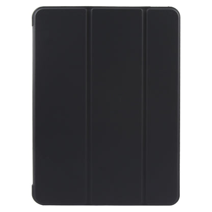 For iPad 10.9 2022 / Air 5 / Air 4 GEBEI 3-folding Holder Shockproof Flip Leather Tablet Case(Black) - iPad 10th Gen 10.9 Cases by GEBEI | Online Shopping UK | buy2fix