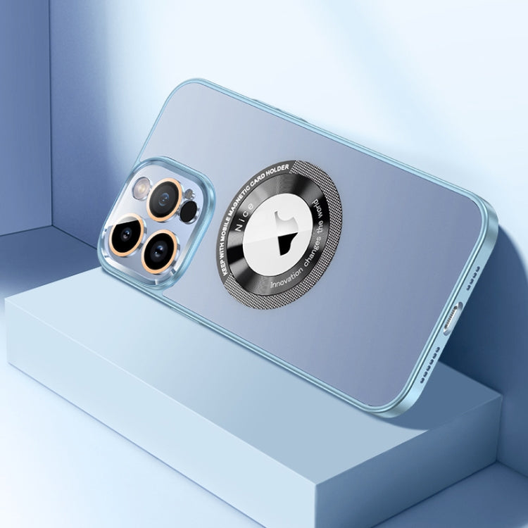 For iPhone 14 Pro CD Texture MagSafe Magnetic Phone Case(Sierra Blue) - iPhone 14 Pro Cases by buy2fix | Online Shopping UK | buy2fix