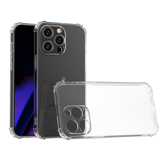 For iPhone 15 Pro Max Four-Corner Shockproof Clear TPU Phone Case(Transparent) - iPhone 15 Pro Max Cases by buy2fix | Online Shopping UK | buy2fix