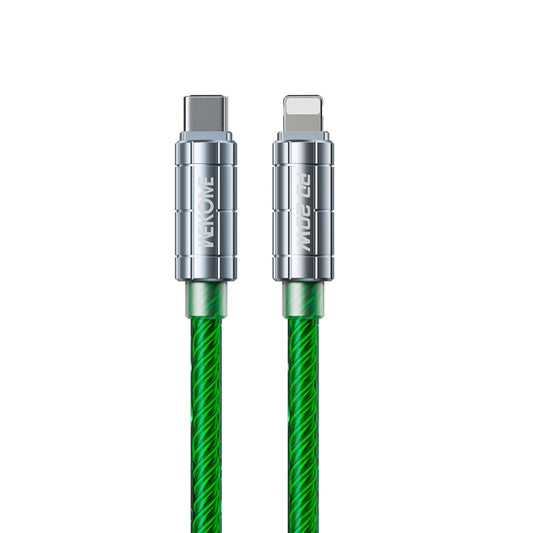 WK WDC-205 PD 20W USB-C/Type-C to 8 Pin Super Fast Charge Data Cable, Length: 1m(Green) - 2 in 1 Cable by WK | Online Shopping UK | buy2fix