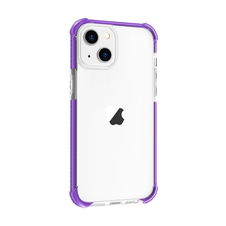 For iPhone 15 Plus Four-corner Shockproof TPU + Acrylic Phone Case(Purple) - iPhone 15 Plus Cases by buy2fix | Online Shopping UK | buy2fix