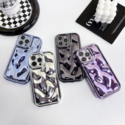 For iPhone 12 Pro Max Electroplating Meteorite Texture TPU Phone Case(Silver) - iPhone 12 Pro Max Cases by buy2fix | Online Shopping UK | buy2fix