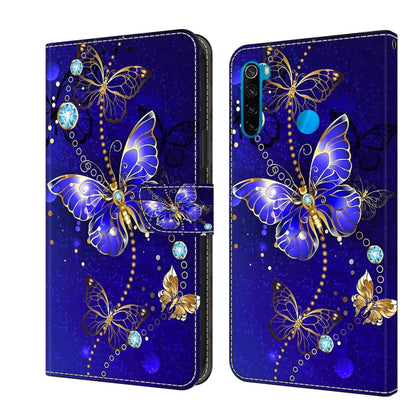 For Xiaomi Redmi Note 8T Crystal 3D Shockproof Protective Leather Phone Case(Diamond Butterfly) - Xiaomi Cases by buy2fix | Online Shopping UK | buy2fix