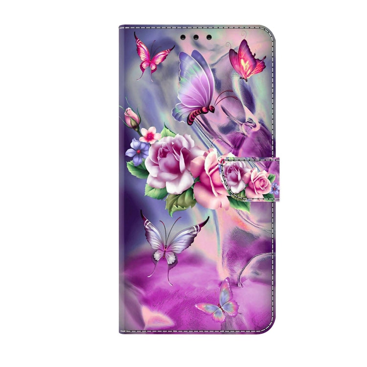For Xiaomi Redmi Note 10 4G Crystal 3D Shockproof Protective Leather Phone Case(Butterfly) - Xiaomi Cases by buy2fix | Online Shopping UK | buy2fix
