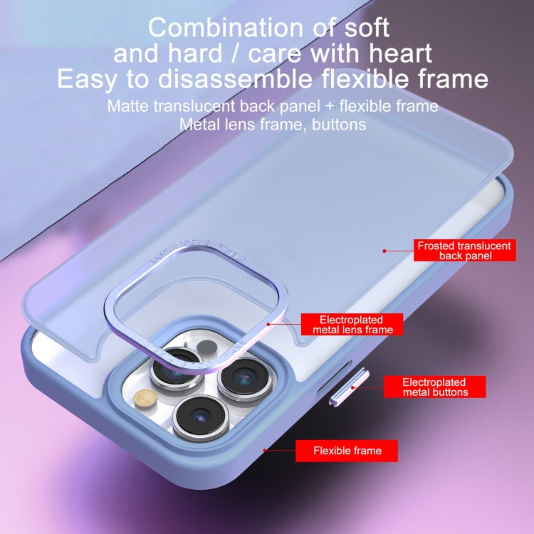 For iPhone XS Max All-inclusive TPU Edge Acrylic Back Phone Case(Navy Blue) - More iPhone Cases by buy2fix | Online Shopping UK | buy2fix