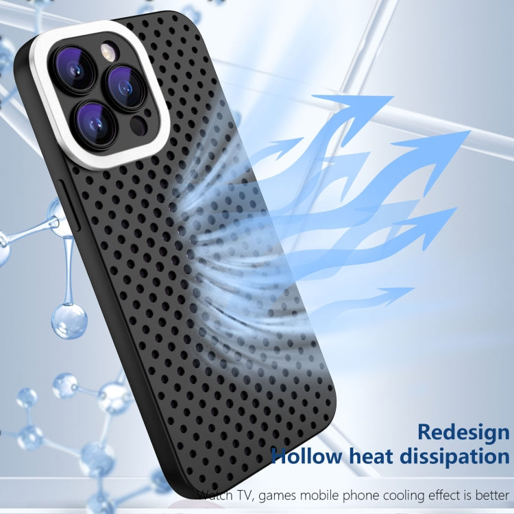 For iPhone SE 2022 / 2020 / 8 / 7 Hollow Heat Dissipation TPU Phone Case(Black) - iPhone SE 2022 / 2020 / 8 / 7 Cases by buy2fix | Online Shopping UK | buy2fix