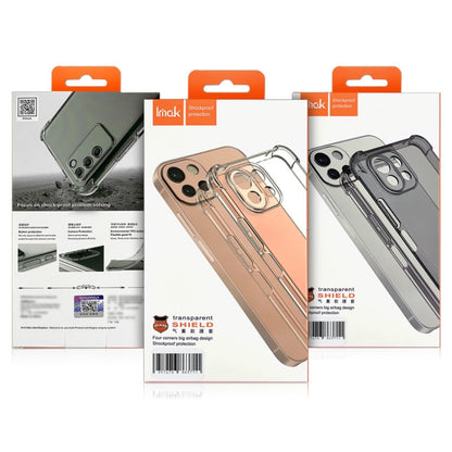 For Motorola Moto Edge 40 5G imak Shockproof Airbag TPU Phone Case(Transparent Black) - Motorola Cases by imak | Online Shopping UK | buy2fix