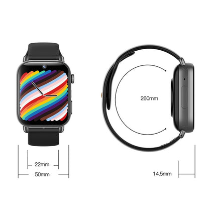 UNIWA X1S 1.9 inch IP67 Waterproof 4G Android 8.1 Dual Cameras Smart Watch Support Temperature Measurement, Specification:2G+16G(White) - Android Watch by UNIWA | Online Shopping UK | buy2fix