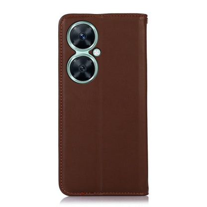 For Huawei Nova 11i / Enjoy 60 Pro / Maimang 20 5G KHAZNEH Nappa Top Layer Cowhide Leather Phone Case(Brown) - Huawei Cases by buy2fix | Online Shopping UK | buy2fix