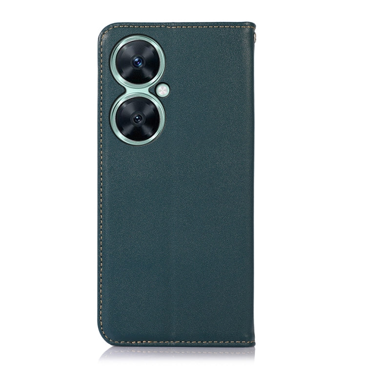 For Huawei Nova 11i / Enjoy 60 Pro / Maimang 20 5G KHAZNEH Nappa Top Layer Cowhide Leather Phone Case(Green) - Huawei Cases by buy2fix | Online Shopping UK | buy2fix