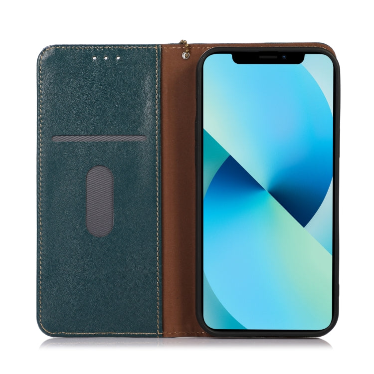 For Asus ZenFone 10 / ZenFone 9 KHAZNEH Nappa Top Layer Cowhide Leather Phone Case(Green) - ASUS Cases by buy2fix | Online Shopping UK | buy2fix