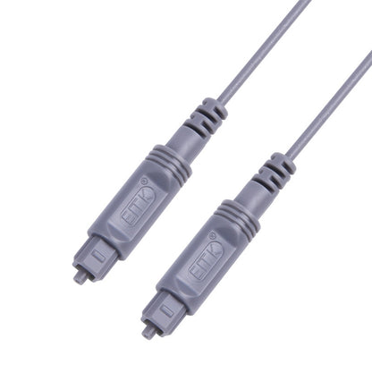 15m EMK OD2.2mm Digital Audio Optical Fiber Cable Plastic Speaker Balance Cable(Silver Grey) - Audio Optical Cables by EMK | Online Shopping UK | buy2fix