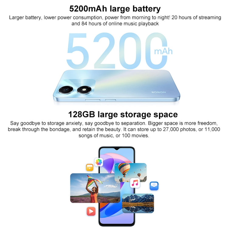 Honor Play 40C 5G, 6GB+128GB, 108MP Camera, 6.56 inch MagicOS 7.1 Snapdragon 480 Plus Octa Core up to 2.2GHz, Network: 5G, Not Support Google Play(Sky Blue) - Honor by Huawei | Online Shopping UK | buy2fix