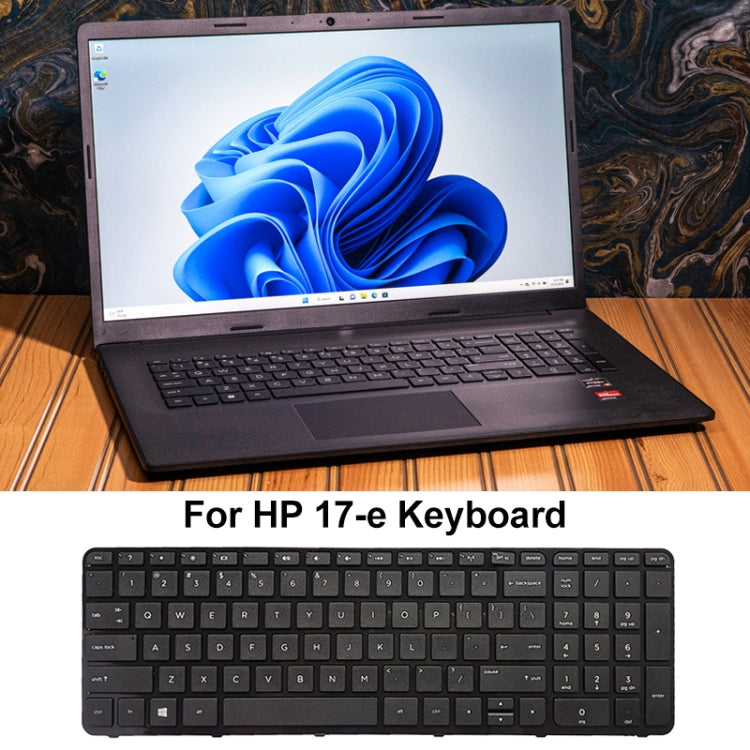 For HP 17-e Laptop Keyboard with Frame - HP Spare Parts by buy2fix | Online Shopping UK | buy2fix