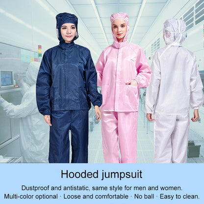 Striped Anti-static Split Hood Dust-proof Work Suit, Size:M(Blue) - Protective Clothing by buy2fix | Online Shopping UK | buy2fix