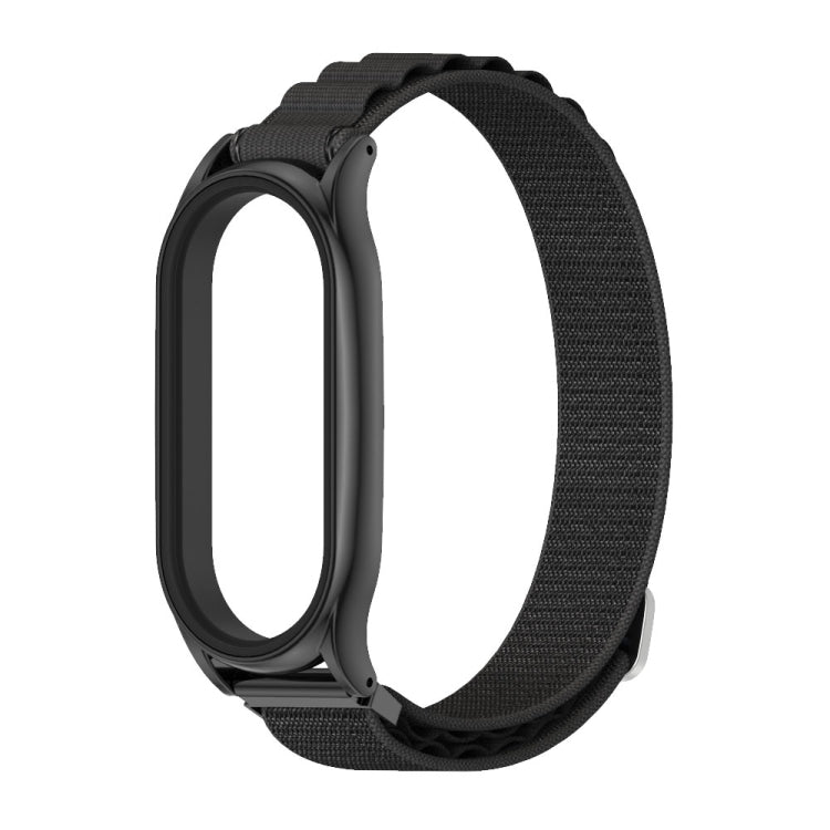 For Xiaomi Mi Band 8 Mijobs Plus Case Nylon Breathable Watch Band(Black) - Watch Bands by MIJOBS | Online Shopping UK | buy2fix