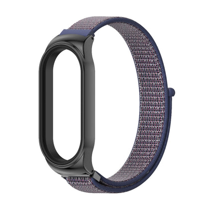 For Xiaomi Mi Band 8 Mijobs CS Case Breathable Nylon Loop Watch Band(Midnight Blue Black) - Watch Bands by MIJOBS | Online Shopping UK | buy2fix