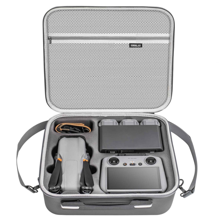 For DJI Air 3 / RC 2 / RC-N2 STARTRC Shoulder Storage Bag PU Handbag(Grey) - Backpacks & Bags by STARTRC | Online Shopping UK | buy2fix