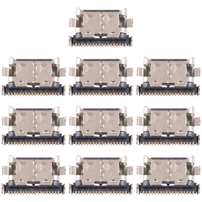 For Samsung Galaxy M12 SM-M127F 10 PCS Charging Port Connector - Single Tail Connector by buy2fix | Online Shopping UK | buy2fix