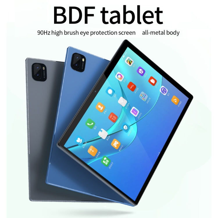 BDF P90 4G LTE Tablet PC 10.1 inch, 8GB+128GB, Android 11 MTK6755 Octa Core, Support Dual SIM, EU Plug(Blue) - BDF by BDF | Online Shopping UK | buy2fix