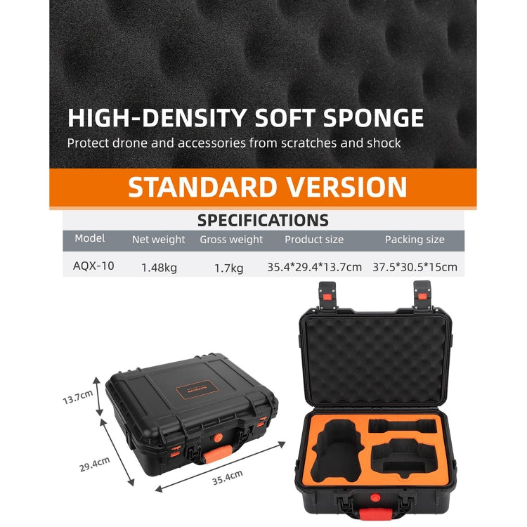 For DJI Air 3 Sunnylife Safety Carrying Case Large Capacity Waterproof Shock-proof Hard Travel Case Standard Version - Carry Cases & Bags by Sunnylife | Online Shopping UK | buy2fix