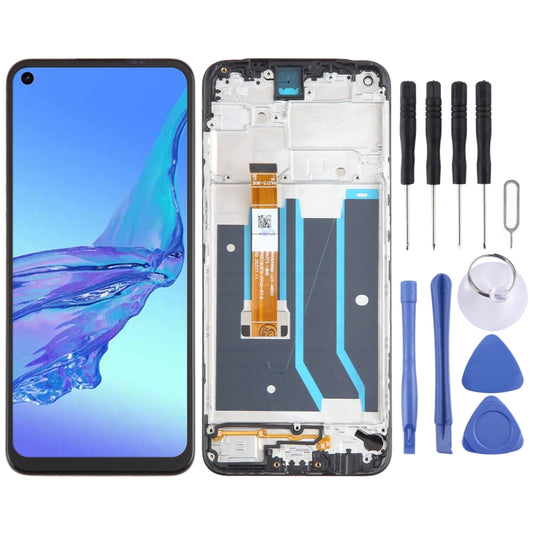 For OPPO A53 4G OEM LCD Screen Digitizer Full Assembly with Frame - LCD Screen by buy2fix | Online Shopping UK | buy2fix