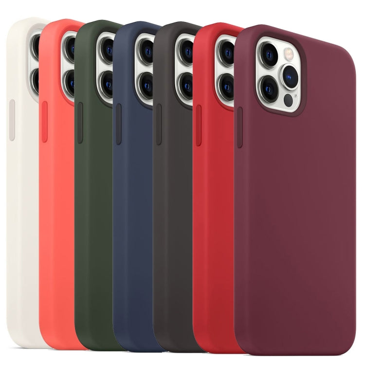 For iPhone 13 Pro Max MagSafe Liquid Silicone Full Coverage Phone Case(Wine Red) - iPhone 13 Pro Max Cases by buy2fix | Online Shopping UK | buy2fix