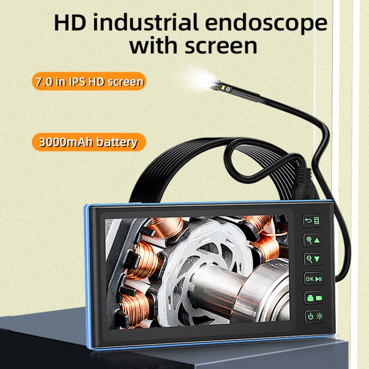 T23 5mm Dual Lenses 7 inch Screen Industrial Endoscope, Spec:1m Tube -  by buy2fix | Online Shopping UK | buy2fix