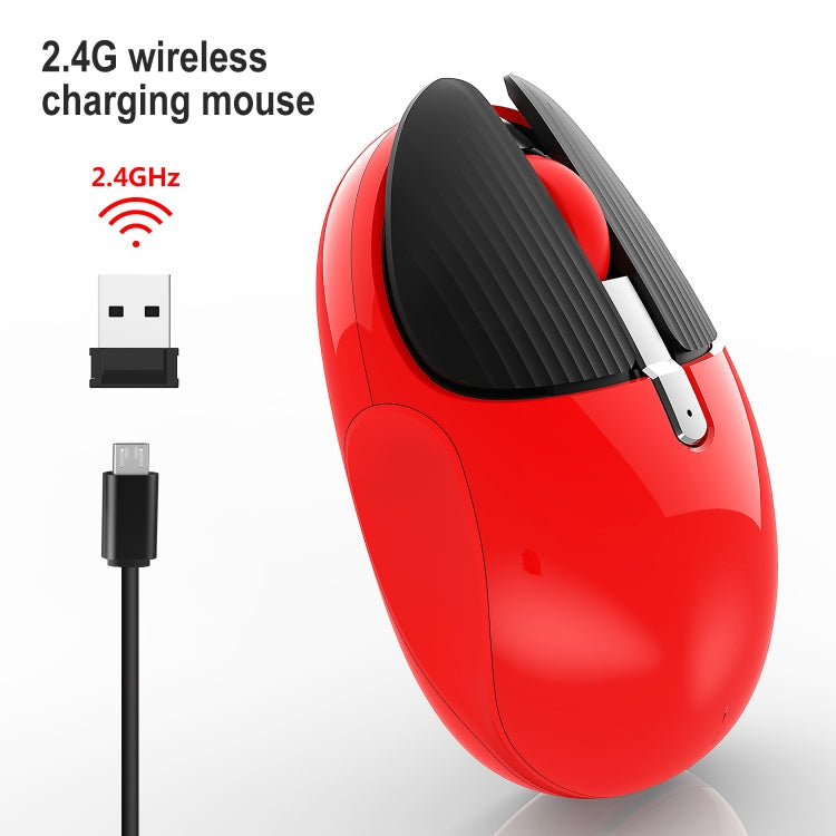 HXSJ M106 2.4GHZ 1600dpi Single-mode Wireless Mouse USB Rechargeable(Red) -  by HXSJ | Online Shopping UK | buy2fix