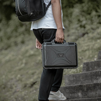 For DJI Mini 4 Pro STARTRC Drone Kit Waterproof ABS Suitcase Storage Box(Black Orange) - Backpacks & Bags by STARTRC | Online Shopping UK | buy2fix