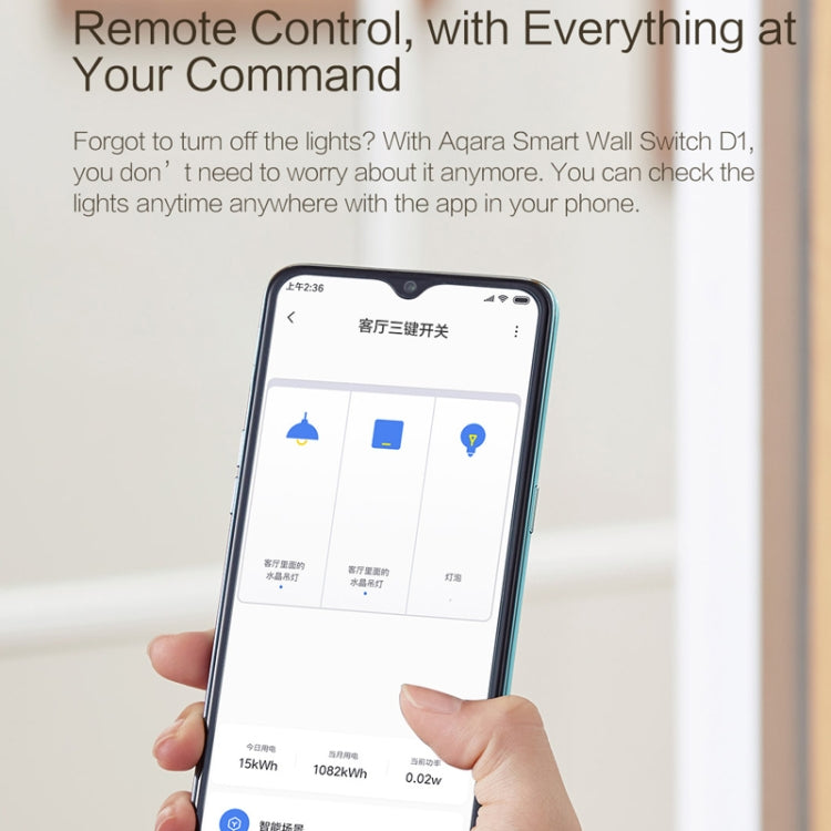 Original Xiaomi Youpin Aqara Smart Wall Switch D1, Zero FireWire Three Button Version - Consumer Electronics by Xiaomi | Online Shopping UK | buy2fix